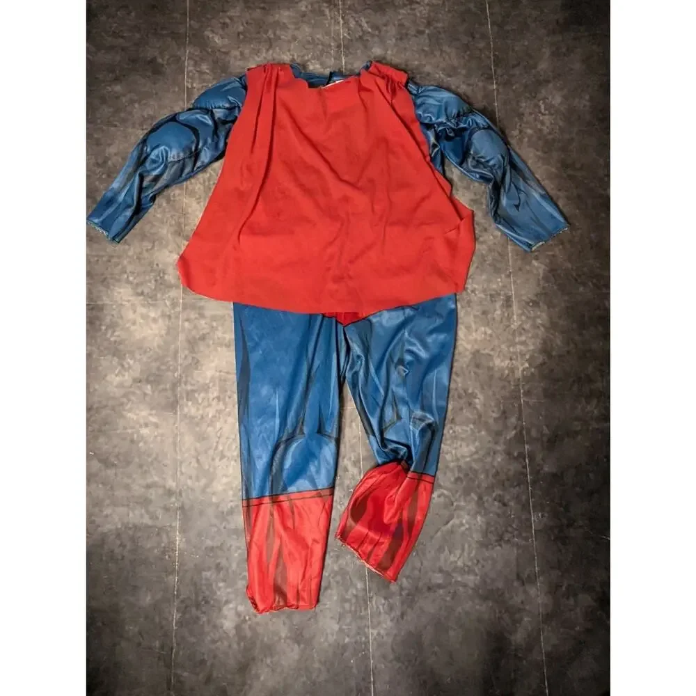 Superman Halloween Costume 3T/4T Muscle Jumpsuit & Cape DC Comics Toddler Boys - Picture 5 of 13